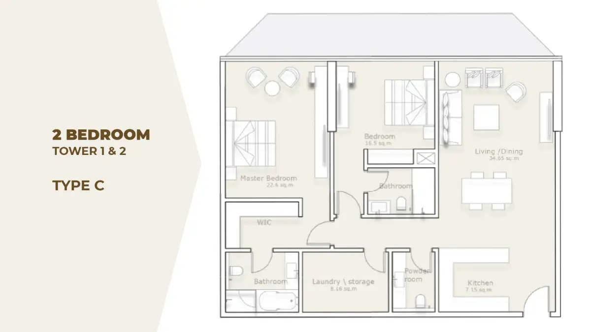 2 BR - Type B